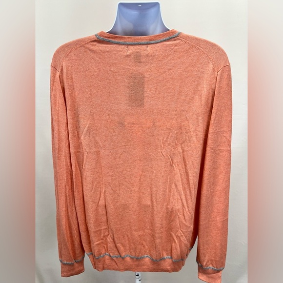 NORDSTROM Men’s peach Silk/Cashmere crew neck sweater size 2XL - Picture 4 of 13